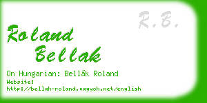 roland bellak business card